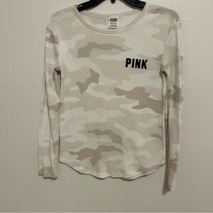 PINK Long Sleeve Casual Tee for Teens